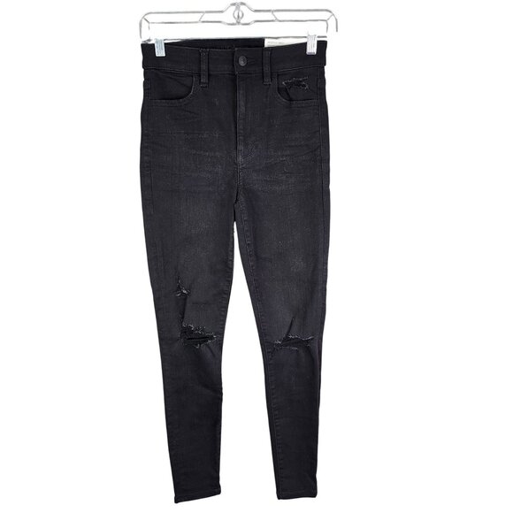 Womens American Eagle NeXT Level Stretch Super Hi Rise Jegging Rocker 2 Short - Picture 1 of 12